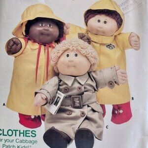 Vintage Butterick Cabbage Patch Kid’s Doll Clothing Pattern #3152